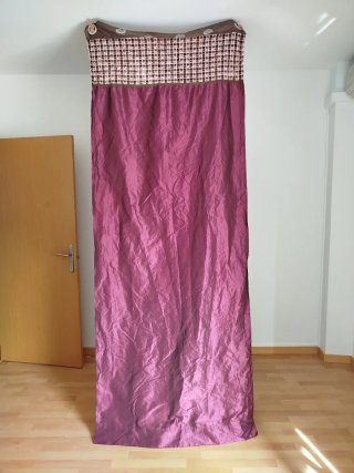 2 Cortinas Moradas