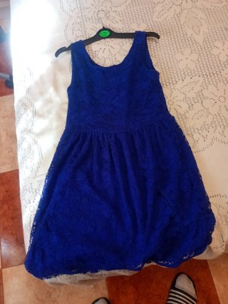 Vestido de fiesta azul H&M