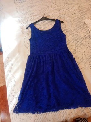 Vestido de fiesta azul H&M