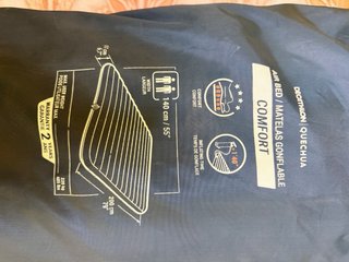 Tienda campaña y colchón hinchable Decathlon