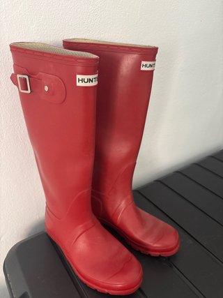 Botas de agua Hunter rojas