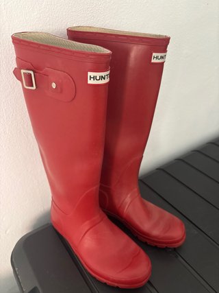 Botas de agua Hunter rojas