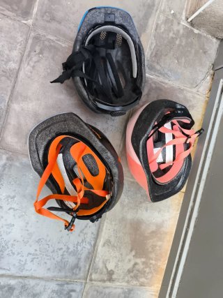 Lote 3 cascos bici infantiles