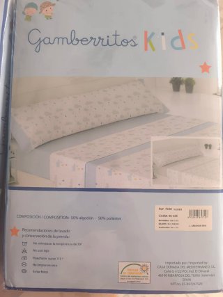 Juego sábanas juvenil/infantil cama 90 Gamberritos