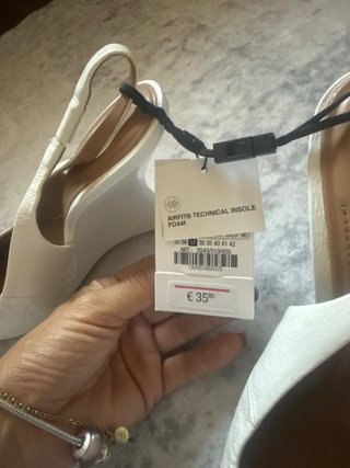 Zapatos de cuña blancos