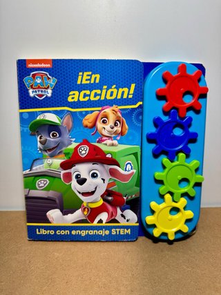 Libro PAW Patrol: ¡En acción! con engranajes 🇪🇸