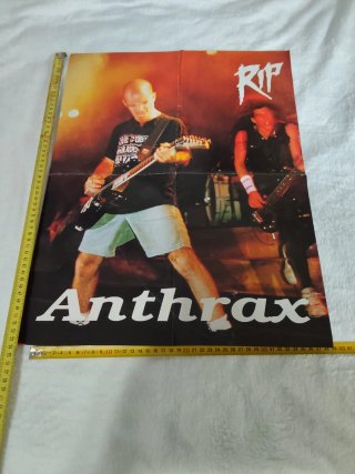 Lote 4 Pósters Heavy Metal: Sepultura, Anthrax...