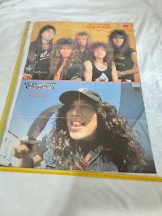 Lote 4 Pósters Heavy Metal: Sepultura, Anthrax...