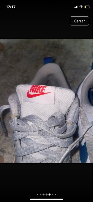 Zapatillas Nike grises y blancas