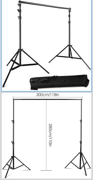 Soporte de fondos de estudio Photo Master + bolsa