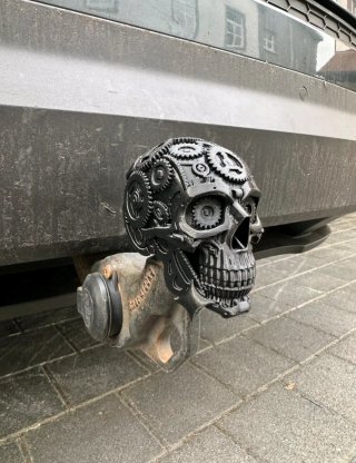 Cubre Bola de Remolque Calavera Steampunk