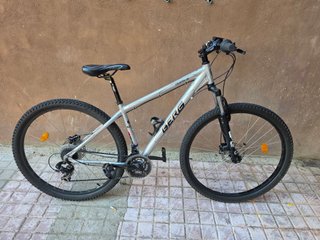 Bicicleta BTT Berg plateada