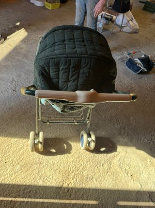 Carrito de bebé vintage con silla de paseo y cuco