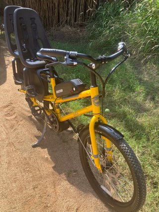 Bicicleta Eléctrica Longtail Yuba Amarilla