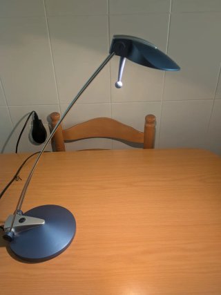 Flexo de Escritorio Azul Metalizado
