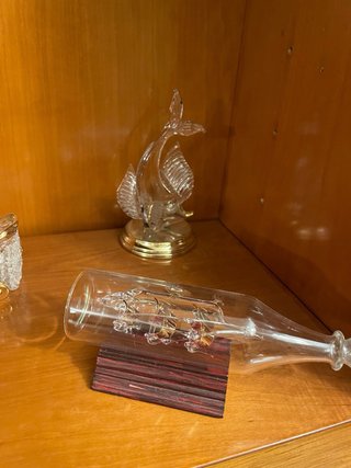 Lote de figuras de decorativas de cristal y metal