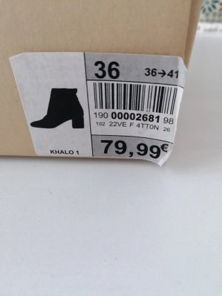 Botas Fosco Negras Talla 36 NUEVAS A ESTRENAR