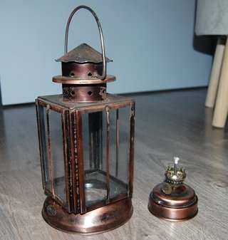 Lámpara de aceite vintage Dietz