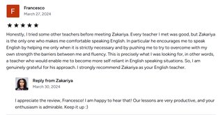 Native English teacher with experience (5 years)