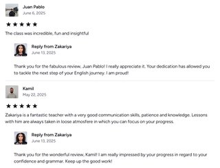 Native English teacher with experience (5 years)