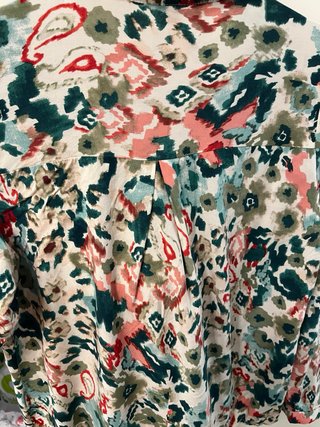 Blusa Estampada Multicolor Talla S