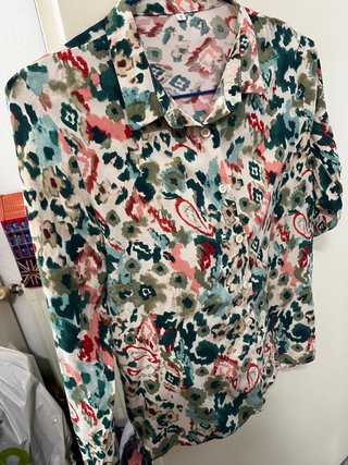 Blusa Estampada Multicolor Talla S