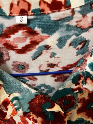 Blusa Estampada Multicolor Talla S