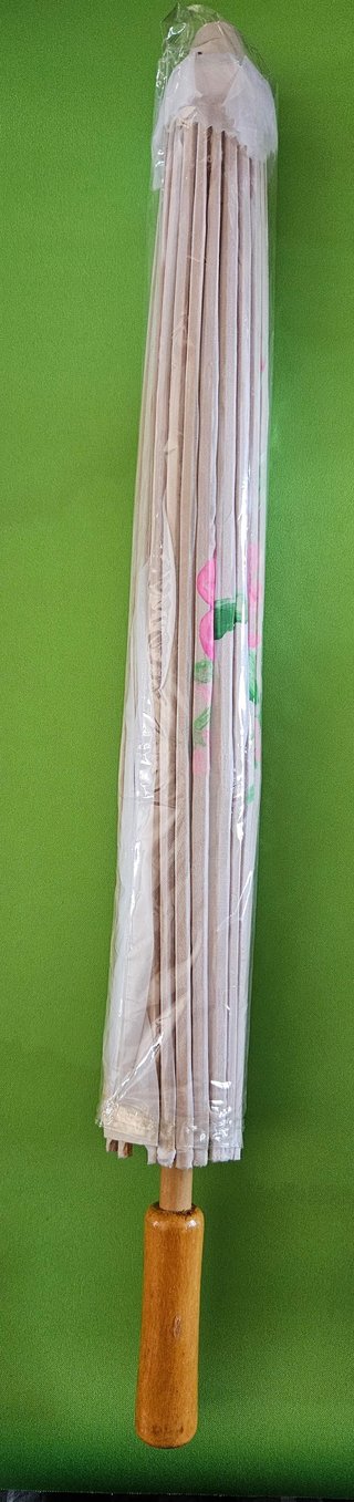 Parasol tradicional con flores pintadas - Cosplay