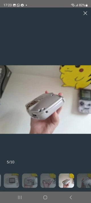 Game Boy Advance Platinum Plata