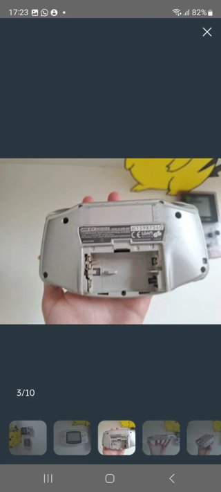 Game Boy Advance Platinum Plata