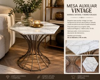 Mesa de mármol natural