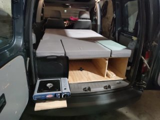 Mueble Camper + Colchón viscolástico a medida