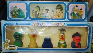 JOYA ! MARIONETAS BARRIO SESAMO VICMA GOMA AÑOS 80
