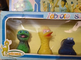 JOYA ! MARIONETAS BARRIO SESAMO VICMA GOMA AÑOS 80