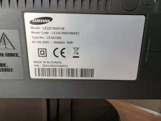 Samsung TV 32" LCD (LE32C350D1W)