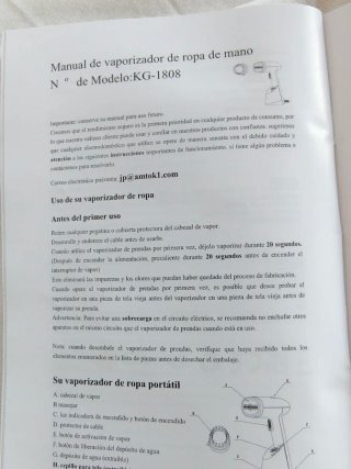 Plancha de vapor portátil