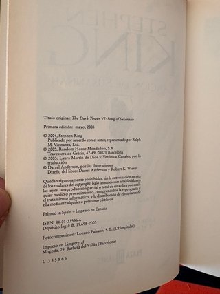 Canción de Susannah de Stephen King