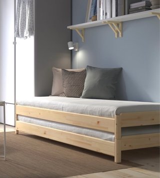Cama IKEA extensible 80x200 estructura y colchones