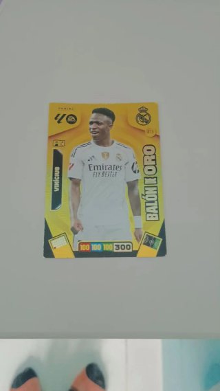 Cromo Panini Vinicius Balón de Oro