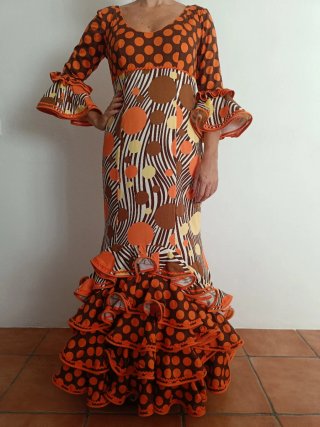 Traje de flamenca estampado