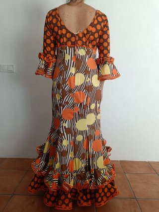 Traje de flamenca estampado