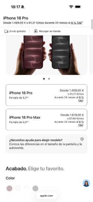 IPHONE 18 PRO 256GB//NUEVO!!//GARANTÍA!!CAMBIO!!!