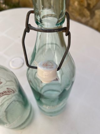 2 Botellas cristal 1L La Casera Vintage