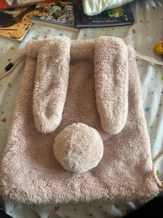 Mochila conejo pelo rosa