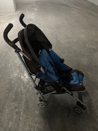 Silla de paseo Maclaren azul y marrón