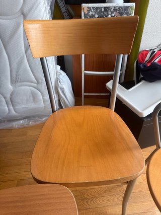 Set de 3 Sillas de Cocina y 2 taburetes