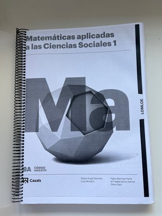 Matemáticas aplicadas a las Ciencias Sociales 1...