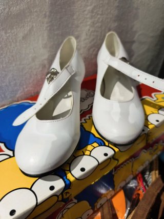 Zapatos de Tacón para Niña Blancos T32