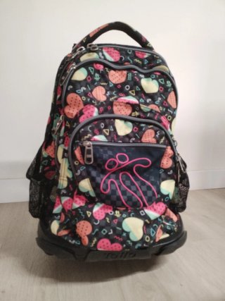 Mochila Totto con ruedas y estampado