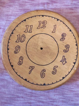 Base orologio in legno artigianale